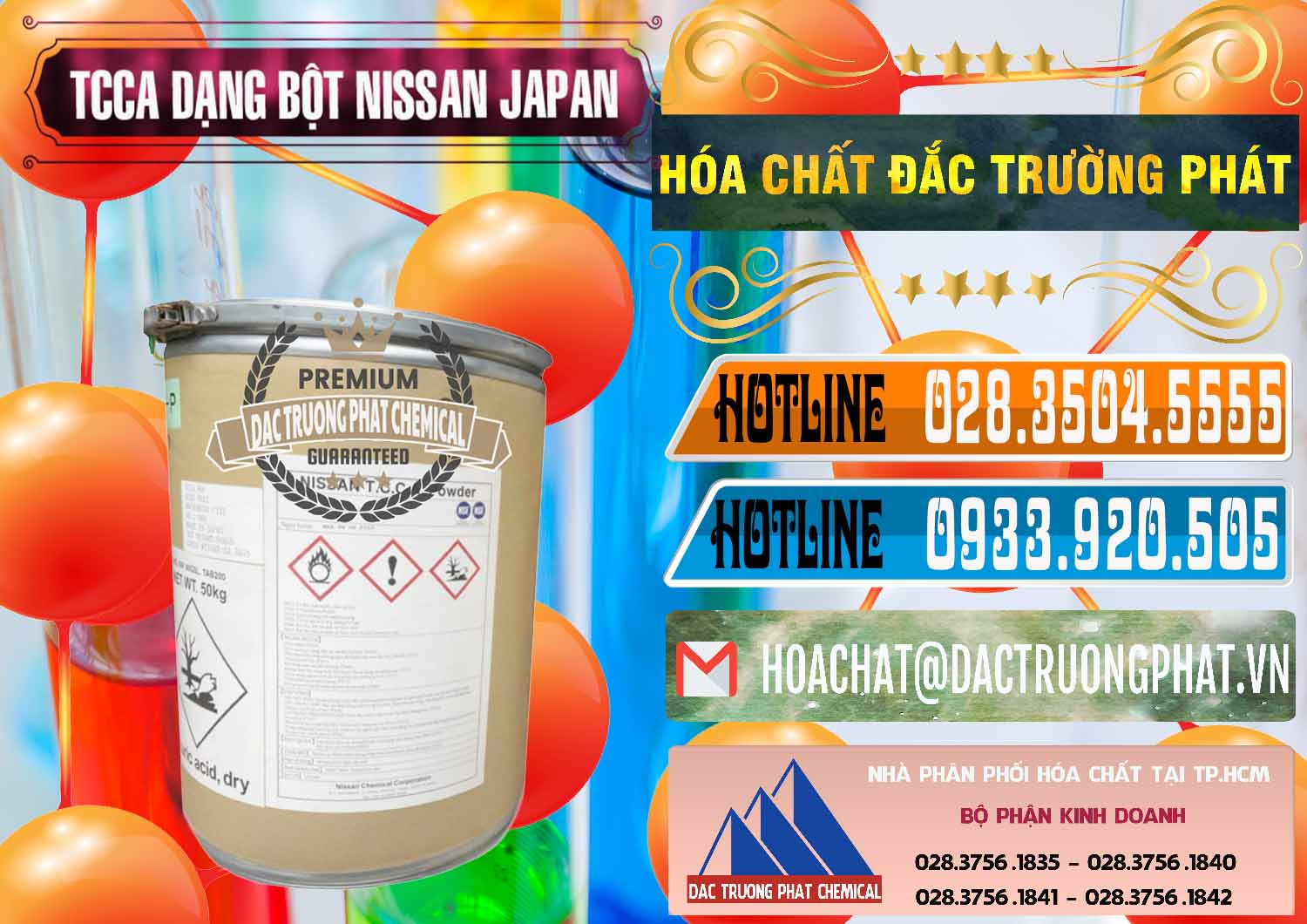 Nơi chuyên nhập khẩu và bán TCCA - Acid Trichloroisocyanuric 90% Dạng Bột Nissan Nhật Bản Japan - 0375 - Công ty phân phối & bán hóa chất tại TP.HCM - stmp.net