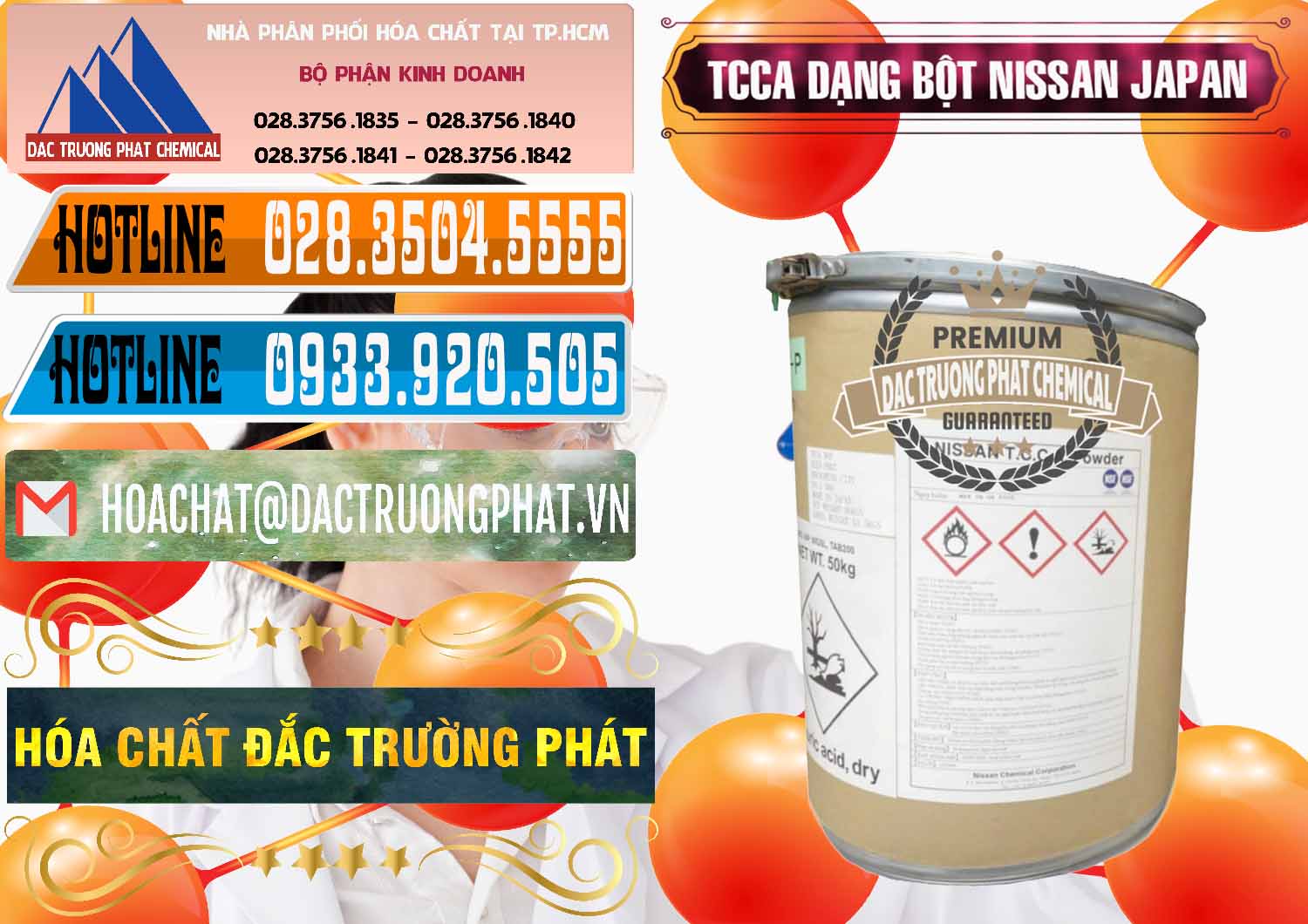 Chuyên bán và cung cấp TCCA - Acid Trichloroisocyanuric 90% Dạng Bột Nissan Nhật Bản Japan - 0375 - Công ty nhập khẩu & phân phối hóa chất tại TP.HCM - stmp.net