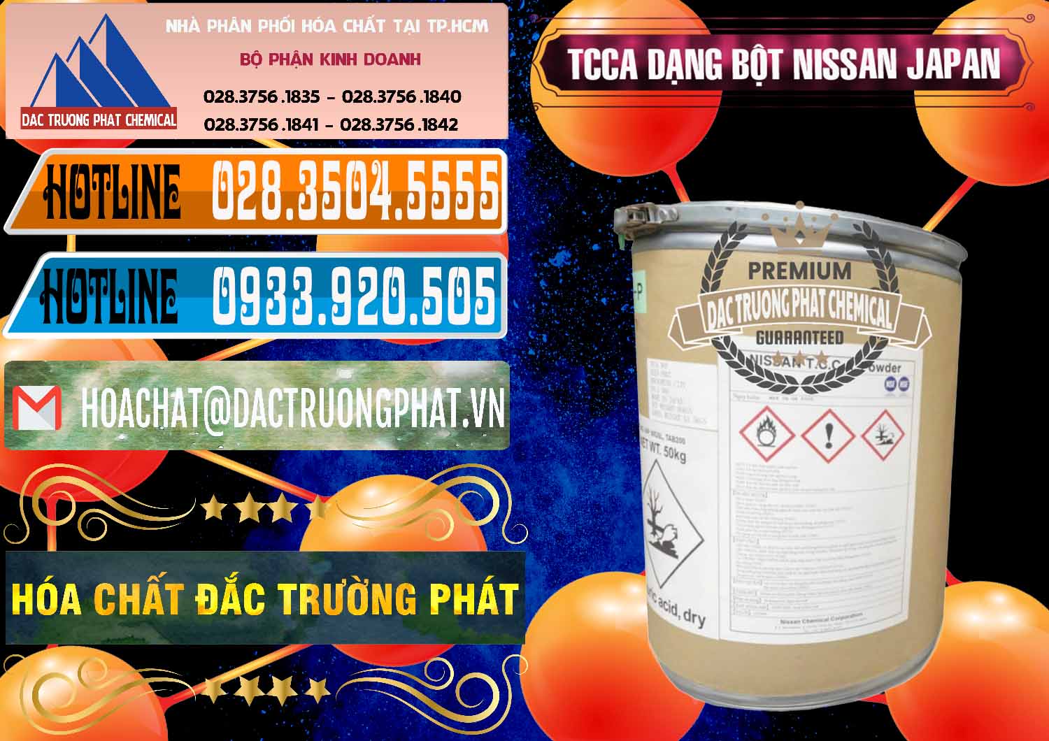 Kinh doanh & bán TCCA - Acid Trichloroisocyanuric 90% Dạng Bột Nissan Nhật Bản Japan - 0375 - Nơi cung cấp ( phân phối ) hóa chất tại TP.HCM - stmp.net