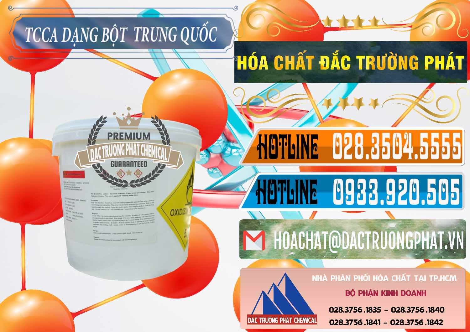 Nơi chuyên bán & phân phối TCCA - Acid Trichloroisocyanuric Dạng Bột Thùng 5kg Trung Quốc China - 0378 - Cty chuyên bán & cung cấp hóa chất tại TP.HCM - stmp.net