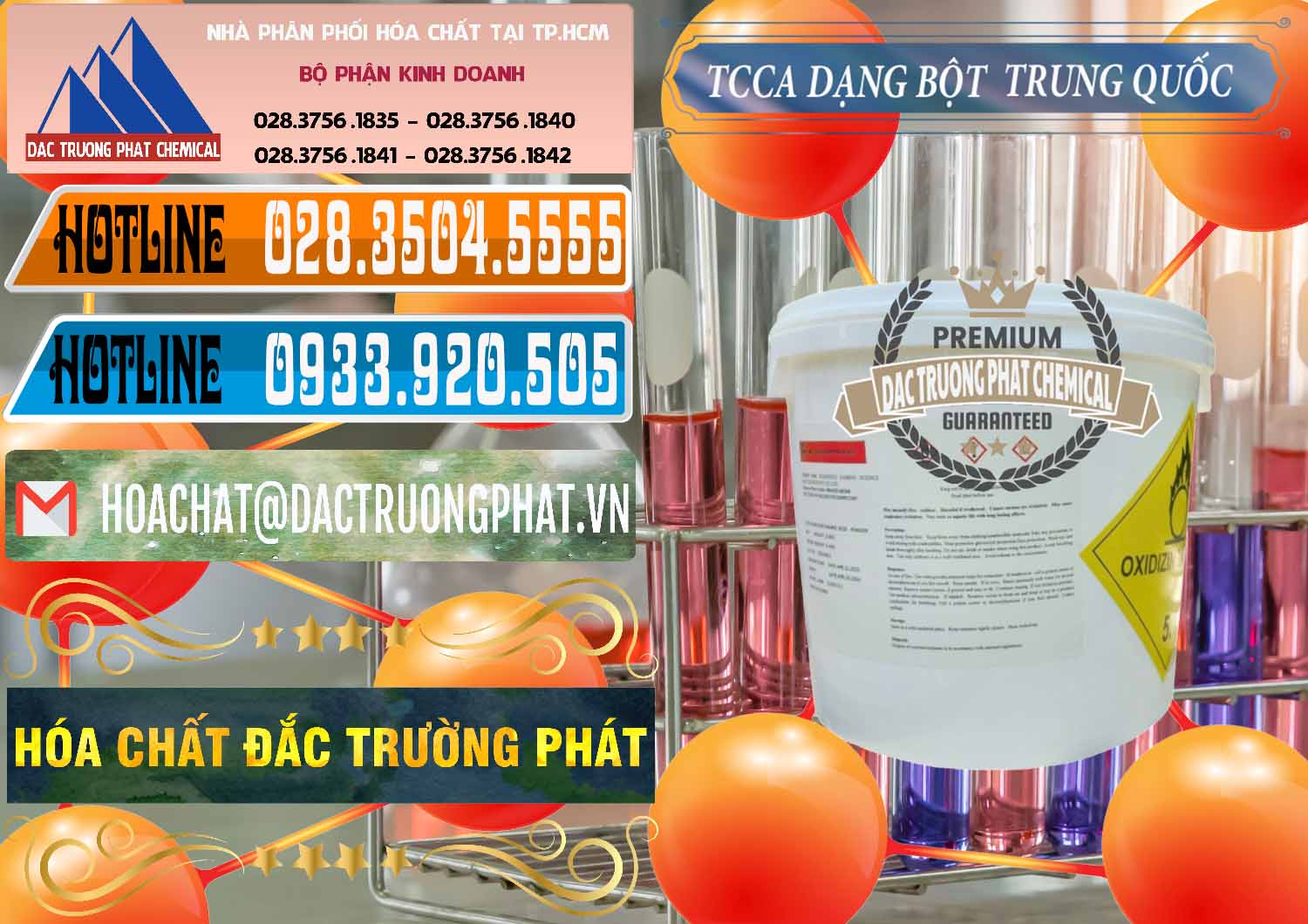 Chuyên bán - cung ứng TCCA - Acid Trichloroisocyanuric Dạng Bột Thùng 5kg Trung Quốc China - 0378 - Đơn vị chuyên bán ( cung cấp ) hóa chất tại TP.HCM - stmp.net
