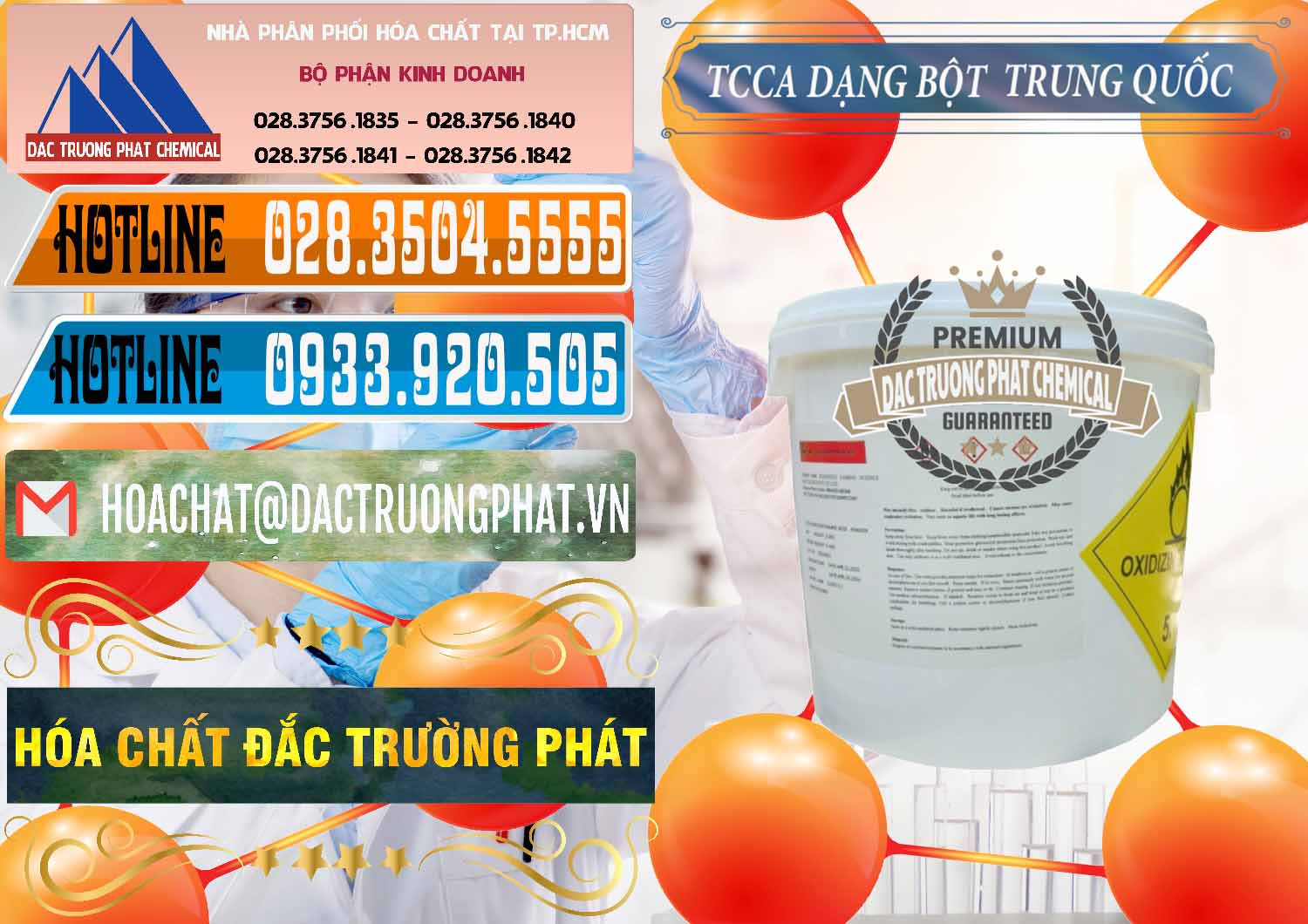 Đơn vị chuyên bán & cung cấp TCCA - Acid Trichloroisocyanuric Dạng Bột Thùng 5kg Trung Quốc China - 0378 - Nhà cung cấp _ kinh doanh hóa chất tại TP.HCM - stmp.net