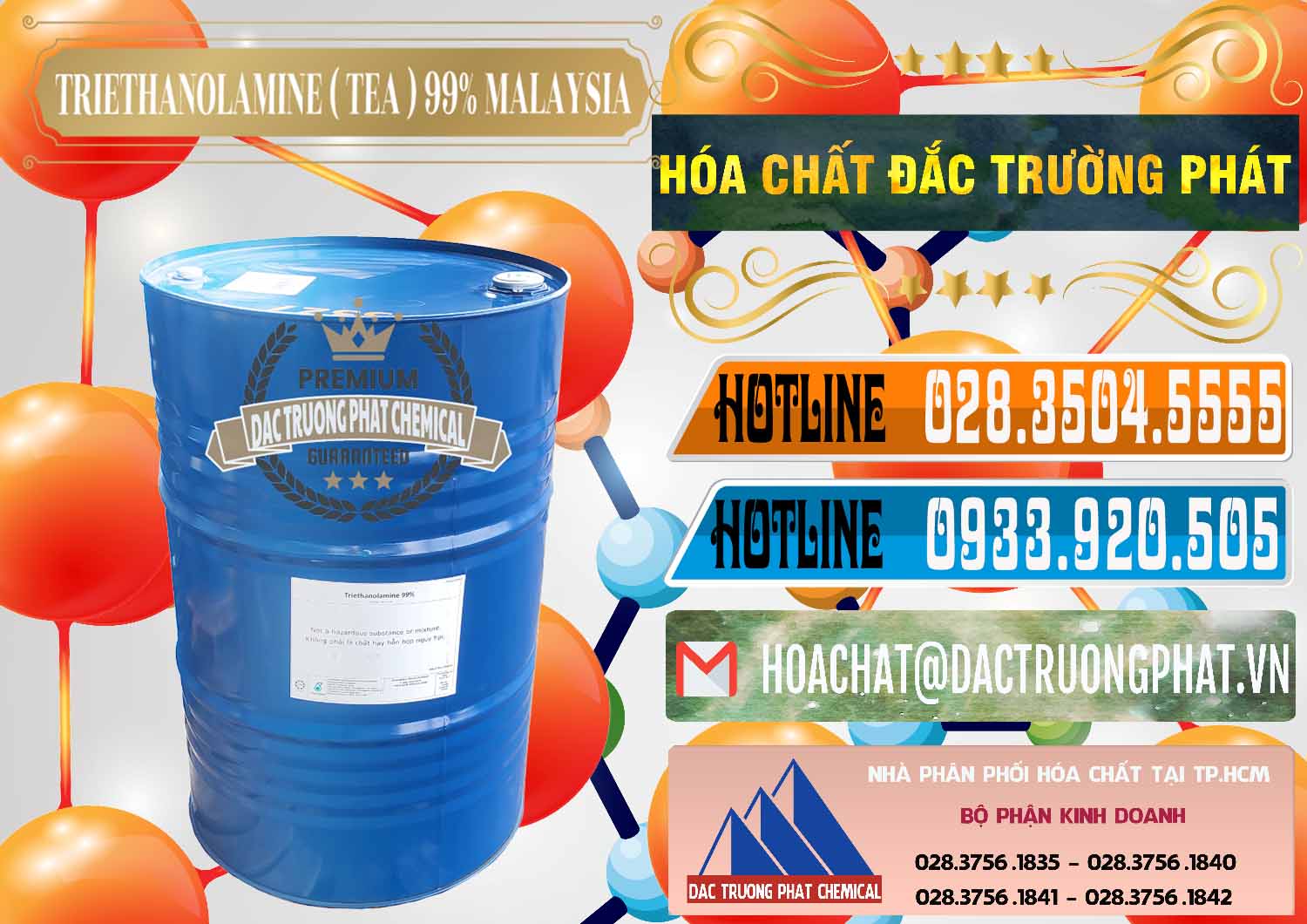 Cty bán _ phân phối TEA - Triethanolamine 99% Mã Lai Malaysia - 0323 - Bán - cung cấp hóa chất tại TP.HCM - stmp.net