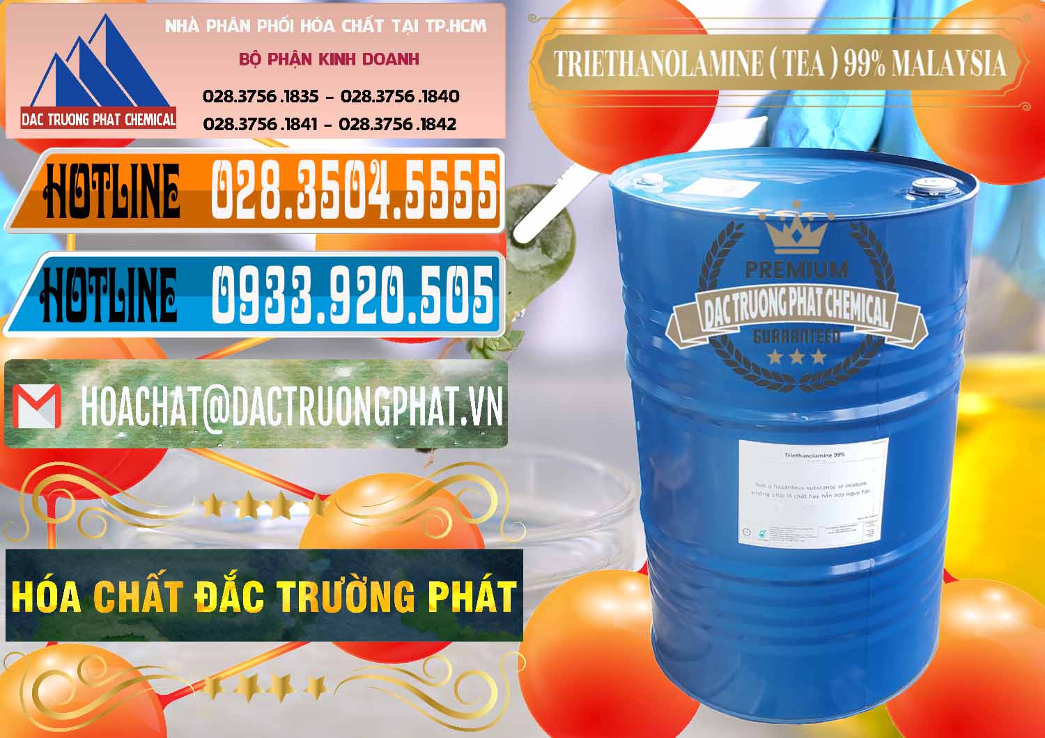 Nơi cung cấp & bán TEA - Triethanolamine 99% Mã Lai Malaysia - 0323 - Công ty chuyên bán và cung cấp hóa chất tại TP.HCM - stmp.net