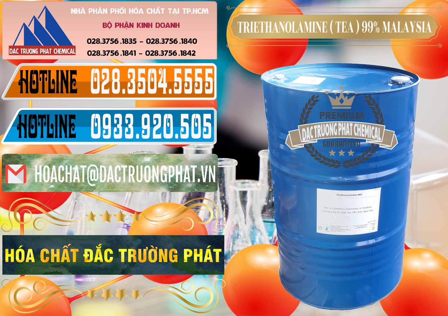 Cty chuyên bán ( phân phối ) TEA - Triethanolamine 99% Mã Lai Malaysia - 0323 - Công ty phân phối ( nhập khẩu ) hóa chất tại TP.HCM - stmp.net