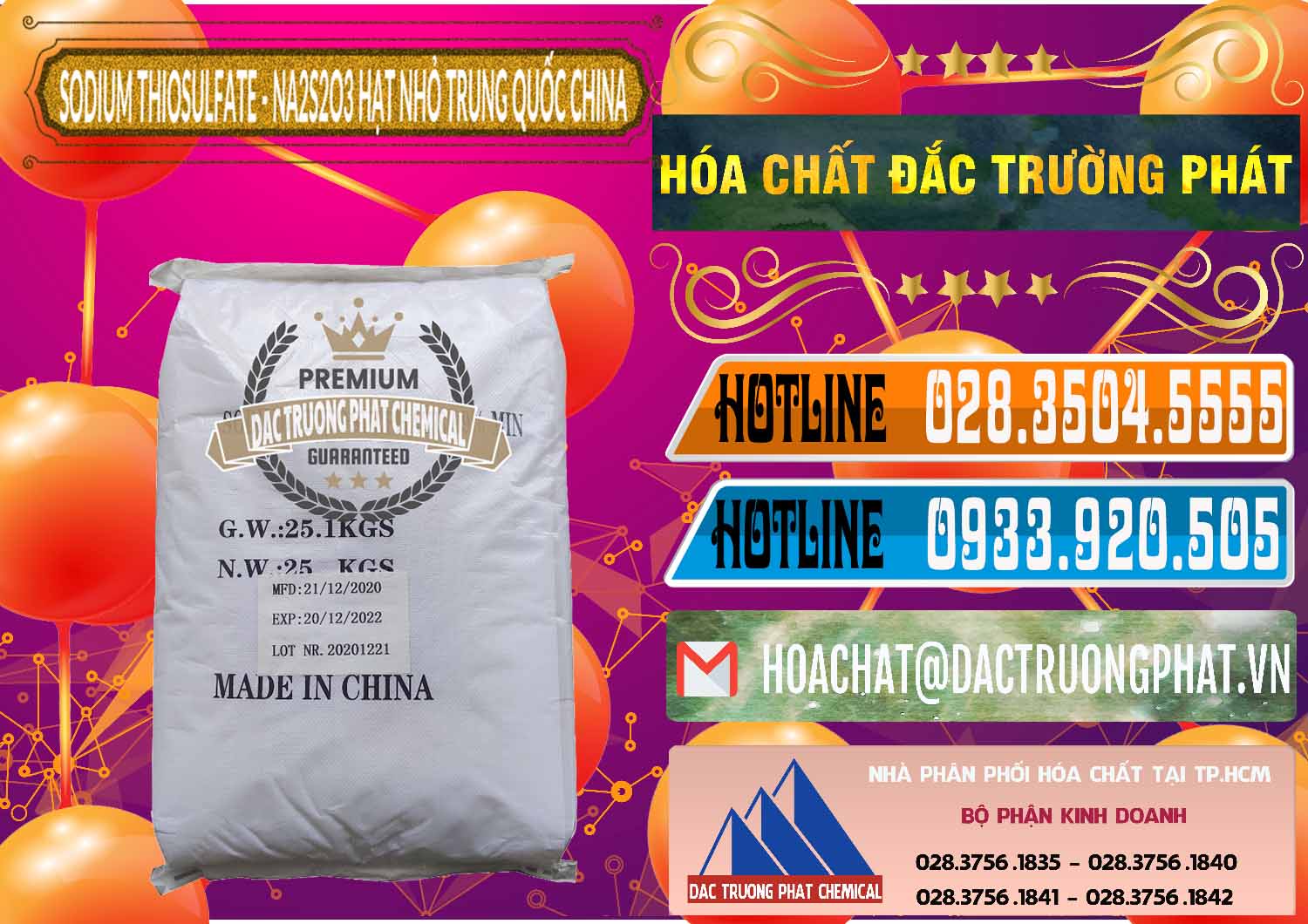 Nơi chuyên bán và phân phối Sodium Thiosulfate - NA2S2O3 Hạt Nhỏ Trung Quốc China - 0204 - Cty phân phối - bán hóa chất tại TP.HCM - stmp.net