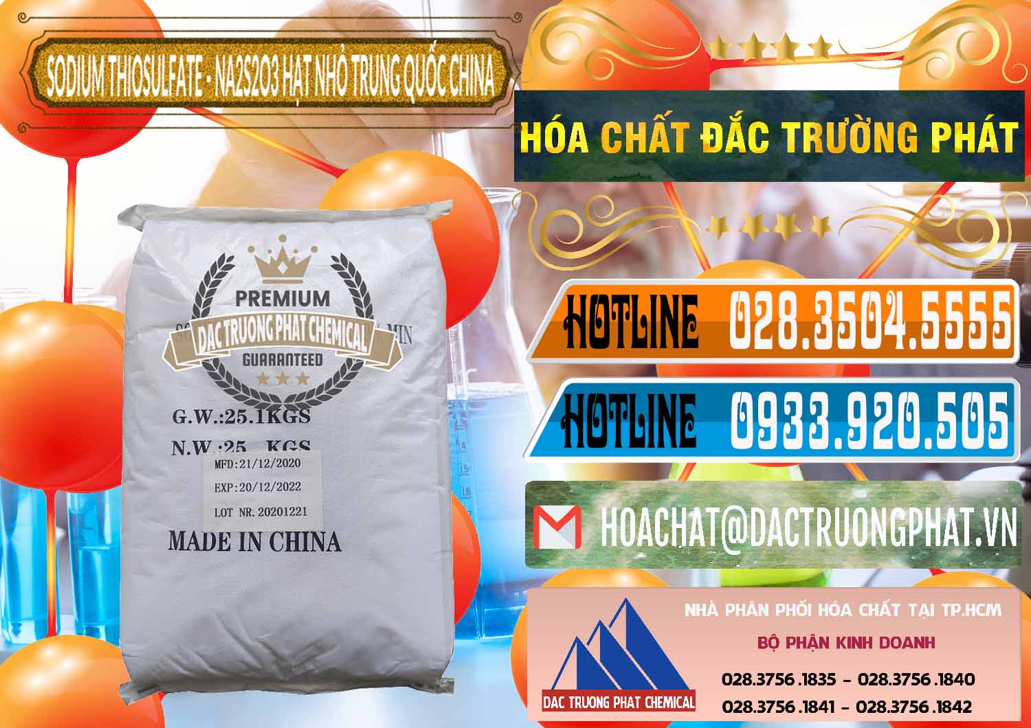 Cty chuyên nhập khẩu và bán Sodium Thiosulfate - NA2S2O3 Hạt Nhỏ Trung Quốc China - 0204 - Nhà phân phối ( kinh doanh ) hóa chất tại TP.HCM - stmp.net