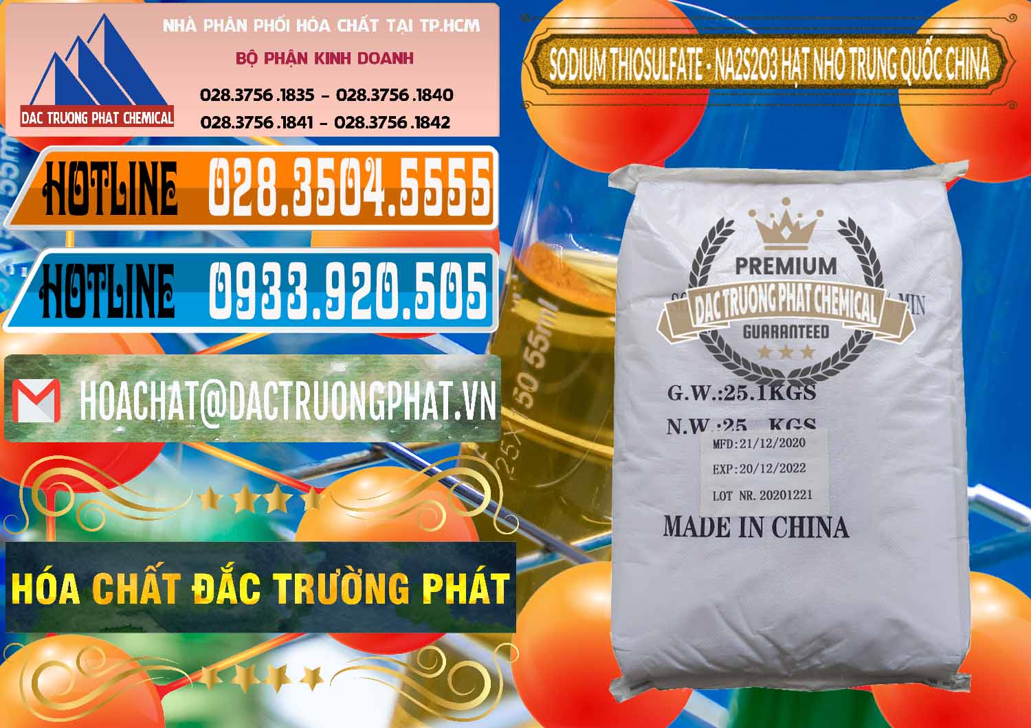 Nơi cung cấp và bán Sodium Thiosulfate - NA2S2O3 Hạt Nhỏ Trung Quốc China - 0204 - Đơn vị cung ứng & phân phối hóa chất tại TP.HCM - stmp.net