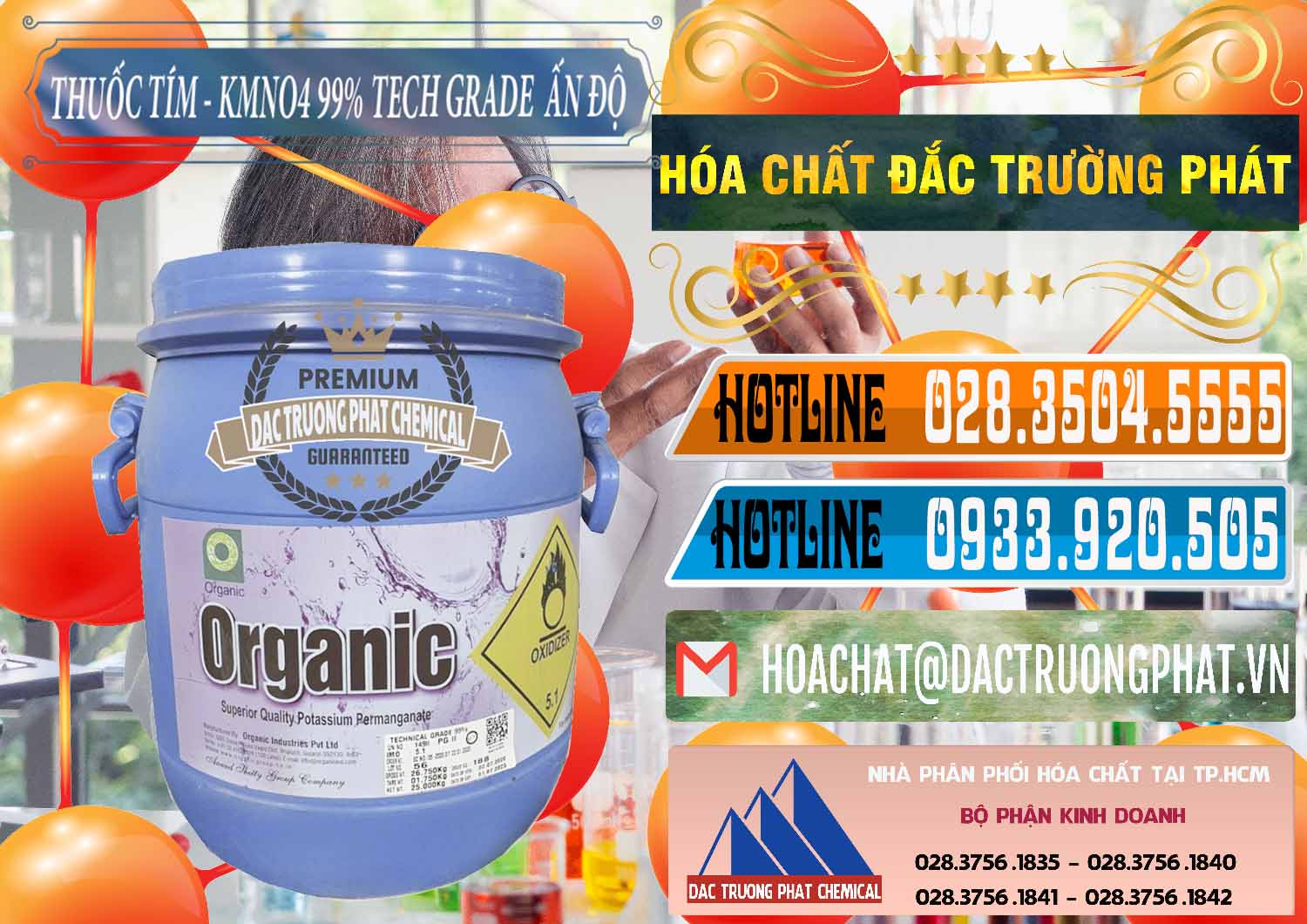 Đơn vị bán ( phân phối ) Thuốc Tím - KMNO4 99% Organic Group Ấn Độ India - 0250 - Chuyên phân phối _ cung cấp hóa chất tại TP.HCM - stmp.net