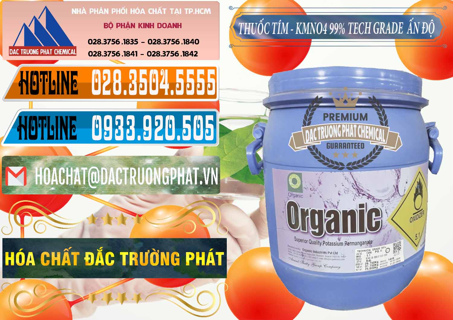 Cty chuyên bán ( phân phối ) Thuốc Tím - KMNO4 99% Organic Group Ấn Độ India - 0250 - Nơi chuyên kinh doanh và cung cấp hóa chất tại TP.HCM - stmp.net