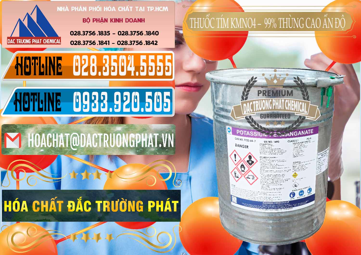 Đơn vị cung cấp - bán Thuốc Tím - KMNO4 Thùng Cao 99% Magnesia Chemicals Ấn Độ India - 0164 - Nơi chuyên nhập khẩu ( cung cấp ) hóa chất tại TP.HCM - stmp.net