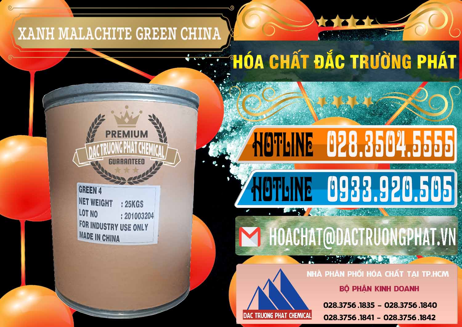 Chuyên bán & phân phối Xanh Malachite Green Trung Quốc China - 0325 - Cty cung cấp và phân phối hóa chất tại TP.HCM - stmp.net