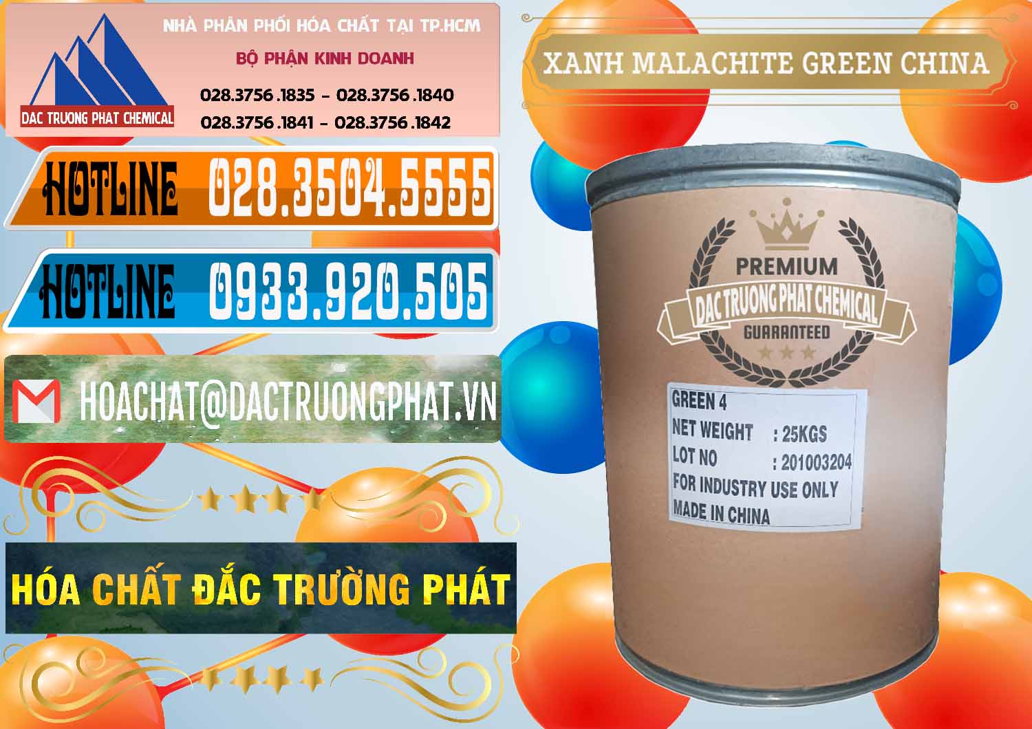 Bán - cung cấp Xanh Malachite Green Trung Quốc China - 0325 - Đơn vị phân phối _ cung cấp hóa chất tại TP.HCM - stmp.net