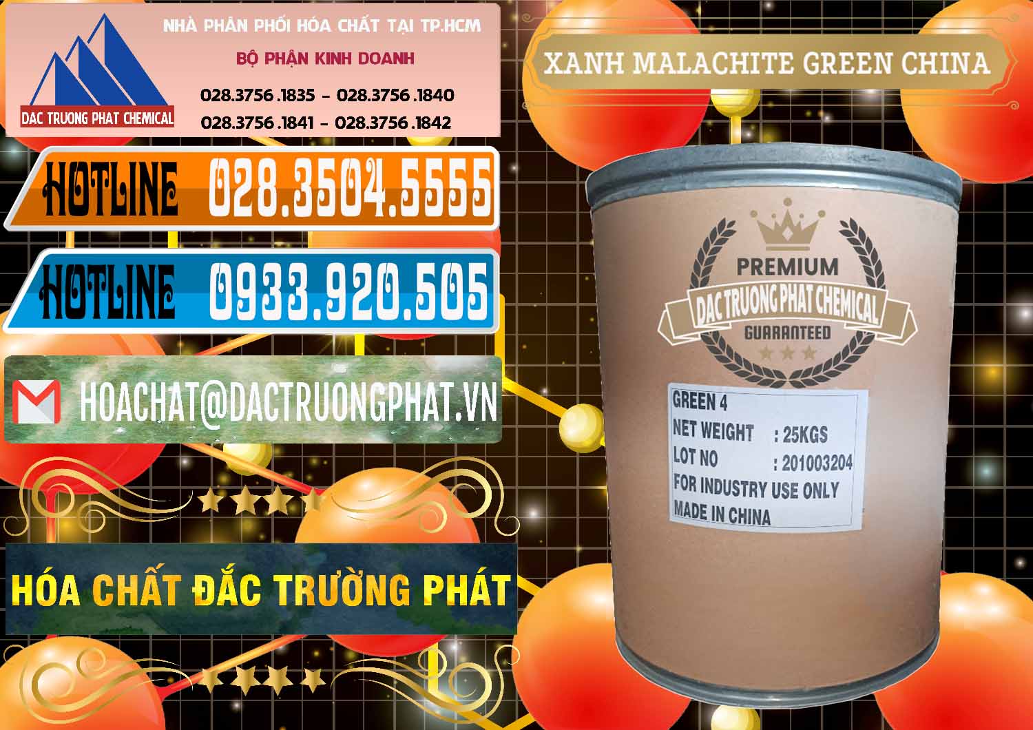 Nơi chuyên bán & phân phối Xanh Malachite Green Trung Quốc China - 0325 - Cty bán và cung cấp hóa chất tại TP.HCM - stmp.net
