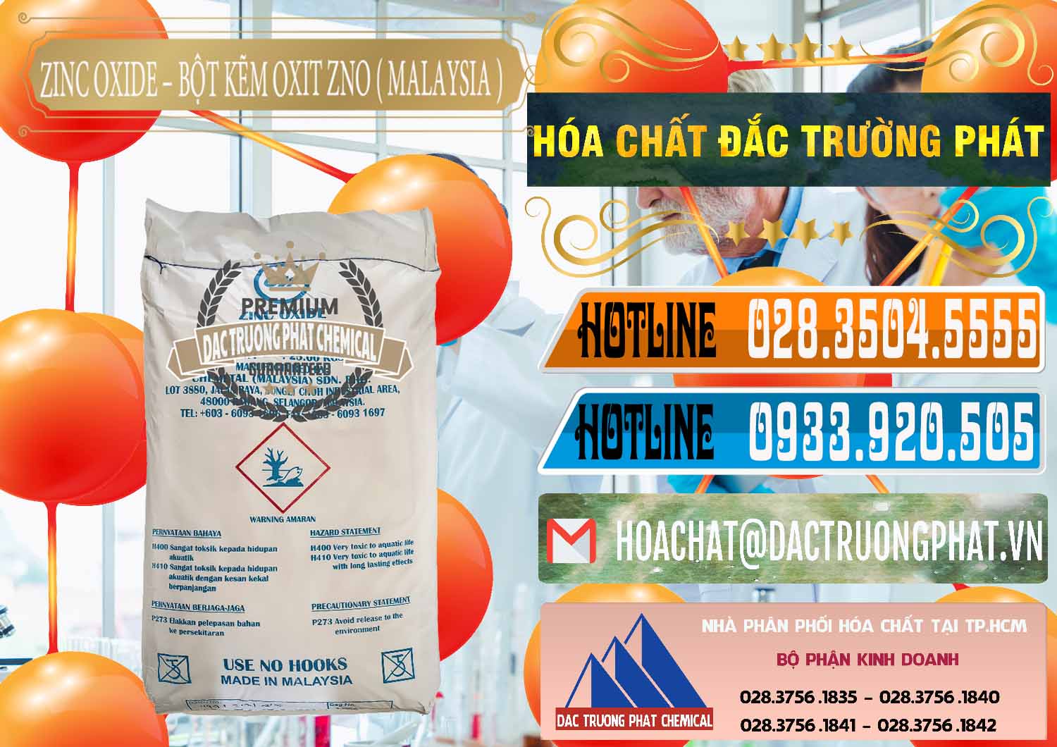Công ty phân phối - bán Zinc Oxide - Bột Kẽm Oxit ZNO Malaysia - 0179 - Cty chuyên cung cấp & bán hóa chất tại TP.HCM - stmp.net