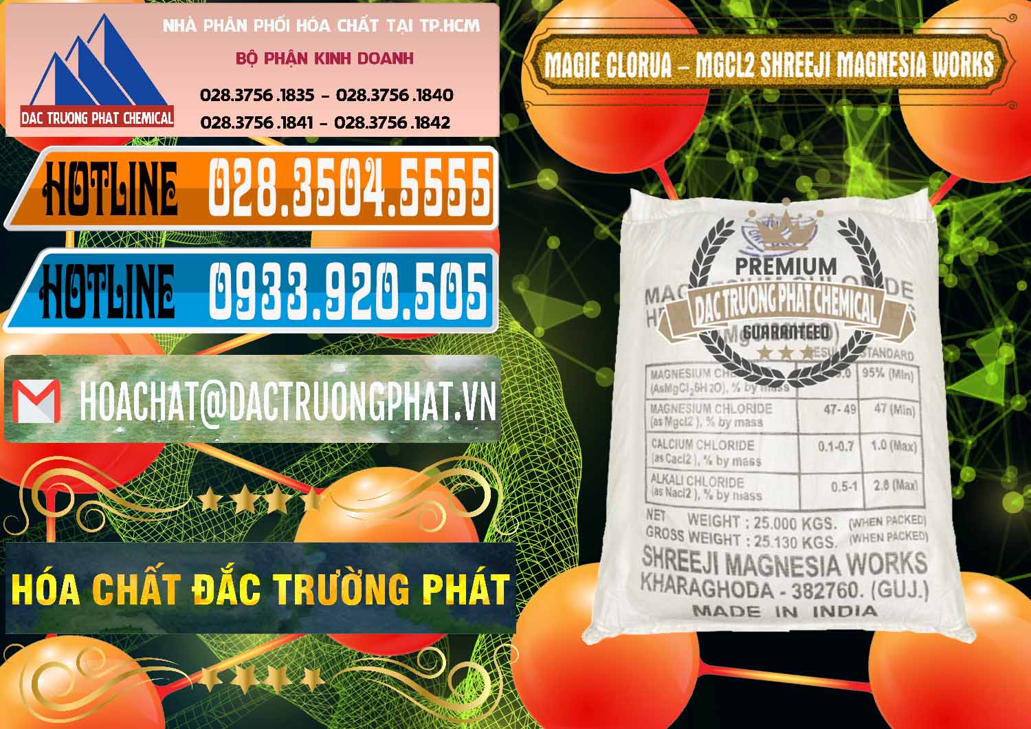 Nơi cung ứng và bán Magie Clorua – MGCL2 Dạng Vảy Shreeji Magnesia Works Ấn Độ India - 0285 - Cty chuyên kinh doanh & cung cấp hóa chất tại TP.HCM - stmp.net